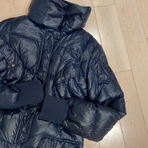 Add down navy puffer quilted down warm jacket 6 - Picture 4 of 13